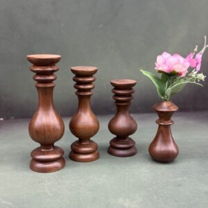 جاشمعی سه عددی همراه گلدان