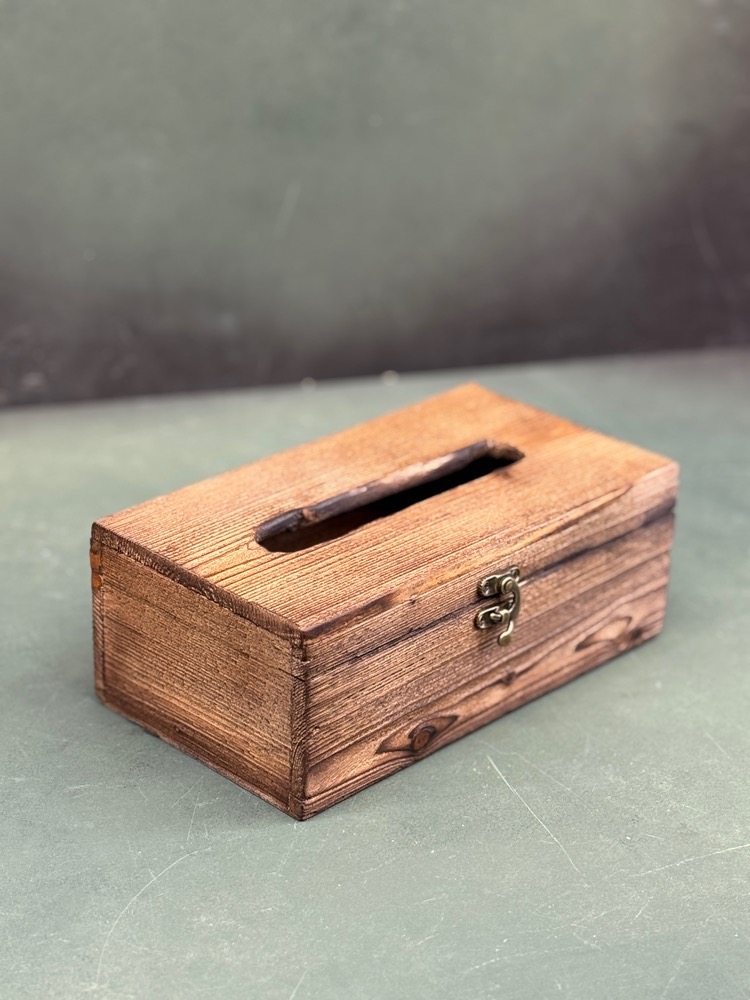 جا دستمال کاغذی چوب روس